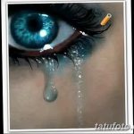 фото Эскизы тату слеза под глазом от 10.10.2017 №066 - Sketches of a tear - tatufoto.com
