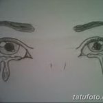 фото Эскизы тату слеза под глазом от 10.10.2017 №070 - Sketches of a tear - tatufoto.com