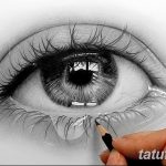фото Эскизы тату слеза под глазом от 10.10.2017 №073 - Sketches of a tear - tatufoto.com