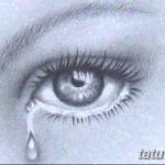 фото Эскизы тату слеза под глазом от 10.10.2017 №076 - Sketches of a tear - tatufoto.com