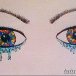 фото Эскизы тату слеза под глазом от 10.10.2017 №086 - Sketches of a tear - tatufoto.com
