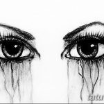 фото Эскизы тату слеза под глазом от 10.10.2017 №095 - Sketches of a tear - tatufoto.com