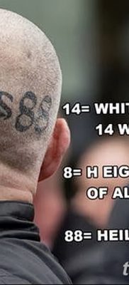 фото нацистские тату 88 от 28.10.2017 №013 — Nazi tattoos 88 — tatufoto.com
