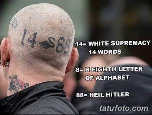 фото нацистские тату 88 от 28.10.2017 №013 - Nazi tattoos 88 - tatufoto.com