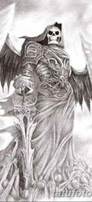 фото тату ангел смерти от 28.10.2017 №052 — angel death tattoo — tatufoto.com