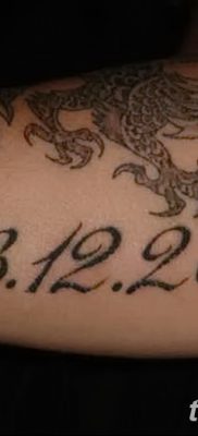 фото тату даты рождения от 11.10.2017 №152 — Date of birth tattoo — tatufoto.com