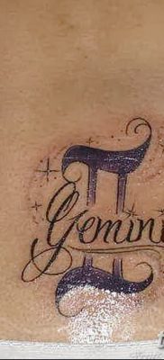 фото тату знак зодиака Близнецы от 21.10.2017 №006 — tattoo sign of the zodiac Gemini