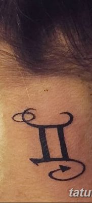 фото тату знак зодиака Близнецы от 21.10.2017 №009 — tattoo sign of the zodiac Gemini
