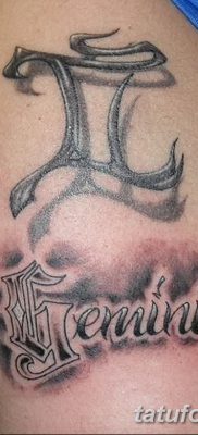 фото тату знак зодиака Близнецы от 21.10.2017 №017 — tattoo sign of the zodiac Gemini
