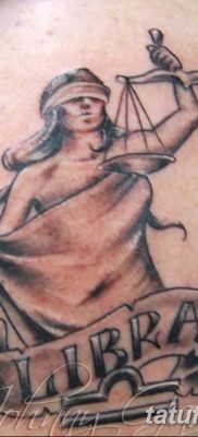 фото тату знак зодиака Весы от 21.10.2017 №006 — tattoo sign of the zodiac Libra