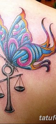 фото тату знак зодиака Весы от 21.10.2017 №013 — tattoo sign of the zodiac Libra