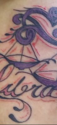 фото тату знак зодиака Весы от 21.10.2017 №016 — tattoo sign of the zodiac Libra