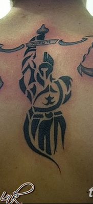 фото тату знак зодиака Весы от 21.10.2017 №017 — tattoo sign of the zodiac Libra