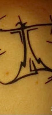 фото тату знак зодиака Весы от 21.10.2017 №019 — tattoo sign of the zodiac Libra
