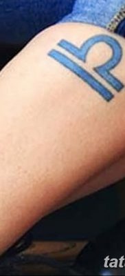 фото тату знак зодиака Весы от 21.10.2017 №021 — tattoo sign of the zodiac Libra