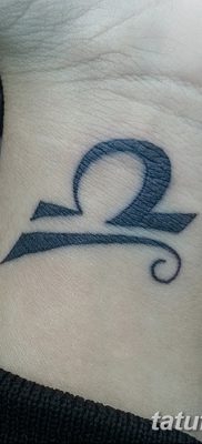 фото тату знак зодиака Весы от 21.10.2017 №022 — tattoo sign of the zodiac Libra