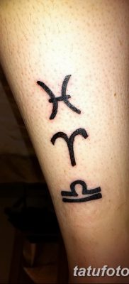 фото тату знак зодиака Весы от 21.10.2017 №024 — tattoo sign of the zodiac Libra