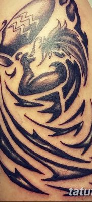 фото тату знак зодиака Водолей от 21.10.2017 №005 — tattoo sign of the zodiac Aquarius