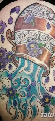 фото тату знак зодиака Водолей от 21.10.2017 №009 — tattoo sign of the zodiac Aquarius