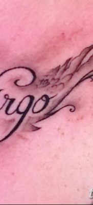 фото тату знак зодиака Дева от 21.10.2017 №022 — tattoo sign of the zodiac Virgo