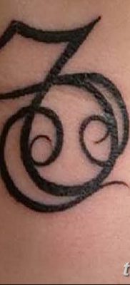 фото тату знак зодиака Козерог от 21.10.2017 №005 — tattoo sign of the zodiac Capricorn