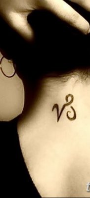 фото тату знак зодиака Козерог от 21.10.2017 №008 — tattoo sign of the zodiac Capricorn