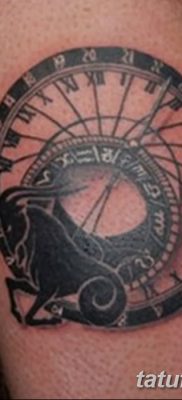 фото тату знак зодиака Козерог от 21.10.2017 №013 — tattoo sign of the zodiac Capricorn
