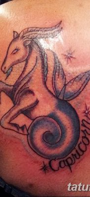фото тату знак зодиака Козерог от 21.10.2017 №017 — tattoo sign of the zodiac Capricorn