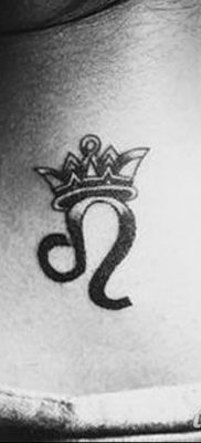 фото тату знак зодиака Лев от 21.10.2017 №010 — tattoo sign of the zodiac Leo