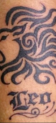 фото тату знак зодиака Лев от 21.10.2017 №025 — tattoo sign of the zodiac Leo