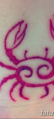 фото тату знак зодиака Рак от 21.10.2017 №006 — tattoo sign of the zodiac Cancer