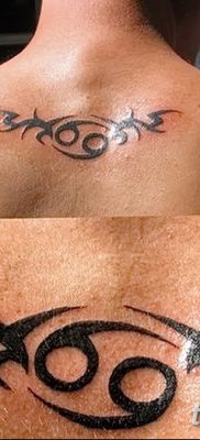фото тату знак зодиака Рак от 21.10.2017 №008 — tattoo sign of the zodiac Cancer