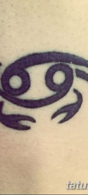 фото тату знак зодиака Рак от 21.10.2017 №009 — tattoo sign of the zodiac Cancer