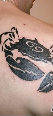 фото тату знак зодиака Рак от 21.10.2017 №016 — tattoo sign of the zodiac Cancer
