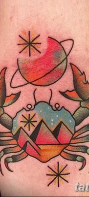 фото тату знак зодиака Рак от 21.10.2017 №020 — tattoo sign of the zodiac Cancer