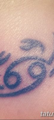 фото тату знак зодиака Рак от 21.10.2017 №023 — tattoo sign of the zodiac Cancer