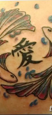 фото тату знак зодиака Рыбы от 21.10.2017 №016 — tattoo sign of the zodiac Pisces