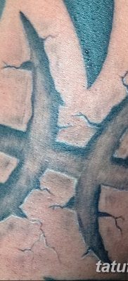 фото тату знак зодиака Рыбы от 21.10.2017 №018 — tattoo sign of the zodiac Pisces