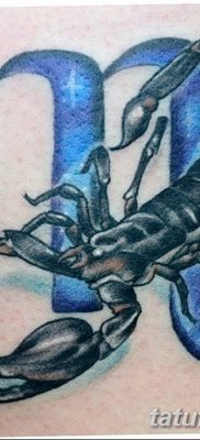 фото тату знак зодиака Скорпион от 21.10.2017 №001 — tattoo sign of the zodiac Scorpio