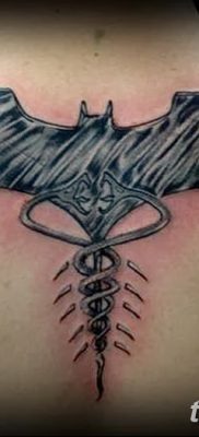 фото тату кадуцей от 21.10.2017 №008 — caduceus tattoo — tatufoto.com
