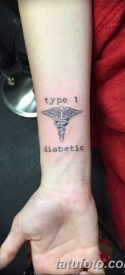 фото тату кадуцей от 21.10.2017 №009 — caduceus tattoo — tatufoto.com