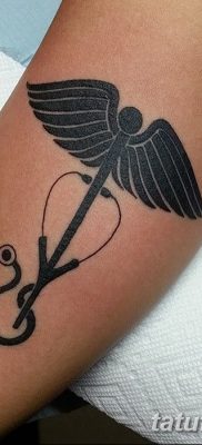 фото тату кадуцей от 21.10.2017 №023 — caduceus tattoo — tatufoto.com