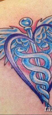 фото тату кадуцей от 21.10.2017 №033 — caduceus tattoo — tatufoto.com