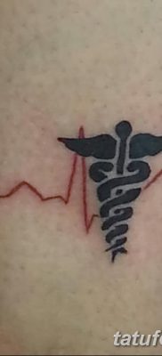 фото тату кадуцей от 21.10.2017 №043 — caduceus tattoo — tatufoto.com