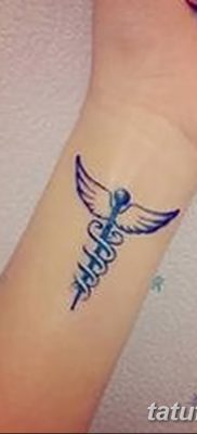 фото тату кадуцей от 21.10.2017 №048 — caduceus tattoo — tatufoto.com