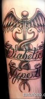 фото тату кадуцей от 21.10.2017 №059 — caduceus tattoo — tatufoto.com