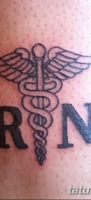 фото тату кадуцей от 21.10.2017 №062 — caduceus tattoo — tatufoto.com