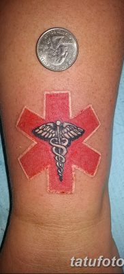 фото тату кадуцей от 21.10.2017 №150 — caduceus tattoo — tatufoto.com