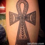 фото тату креста Анкх от 27.10.2017 №071 - Ankh tattoo - tatufoto.com