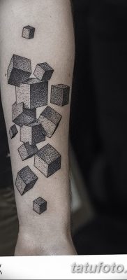 фото тату кубики от 28.10.2017 №019 — tattoos cubes — tatufoto.com